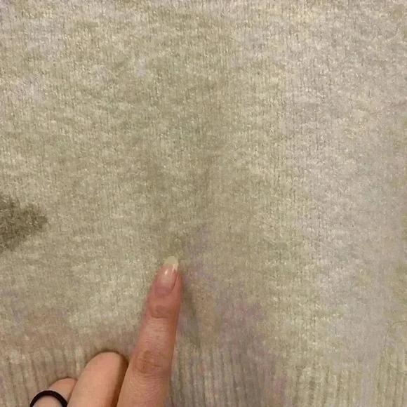 MADEWELL Stripe-Sleeve Geo
Pullover Sweater Sz S *a spot on front side* - Picture 8 of 8